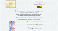 Desktop Screenshot of noharmm.org