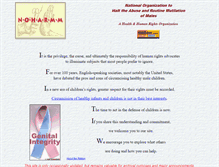 Tablet Screenshot of noharmm.org